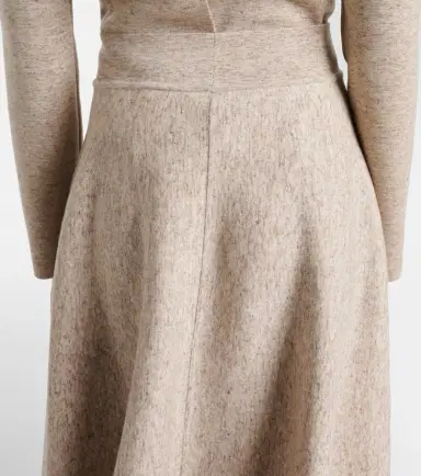 Loro Piana Cashmere, wool, and linen midi skirt | Thumbnail 3 Loro Piana Cashmere, wool, and linen midi skirt | Thumbnail 3
