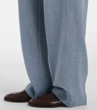 Loro Piana Hector wool, silk, and linen wide-leg pants | Thumbnail 6 Loro Piana Hector wool, silk, and linen wide-leg pants | Thumbnail 6