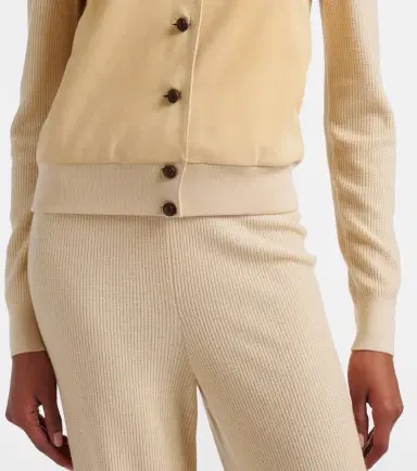 Loro Piana Acacia suede-trimmed cashmere and silk cardigan | Thumbnail 6 Loro Piana Acacia suede-trimmed cashmere and silk cardigan | Thumbnail 6