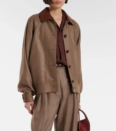 Loro Piana Kiefer cashmere and silk bomber jacket | Thumbnail 2 Loro Piana Kiefer cashmere and silk bomber jacket | Thumbnail 2