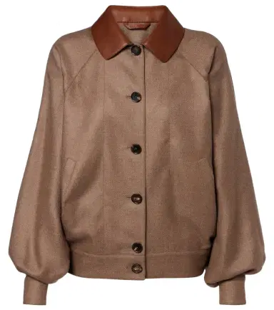 Loro Piana Kiefer cashmere and silk bomber jacket | Thumbnail 1 Loro Piana Kiefer cashmere and silk bomber jacket | Thumbnail 1