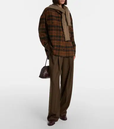 Loro Piana Darby checked wool and cashmere overshirt | Thumbnail 3 Loro Piana Darby checked wool and cashmere overshirt | Thumbnail 3