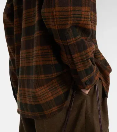 Loro Piana Darby checked wool and cashmere overshirt | Thumbnail 5 Loro Piana Darby checked wool and cashmere overshirt | Thumbnail 5