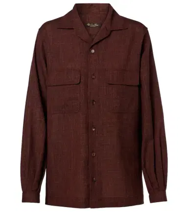 Loro Piana Ida wool, silk, and linen shirt | Thumbnail 1 Loro Piana Ida wool, silk, and linen shirt | Thumbnail 1