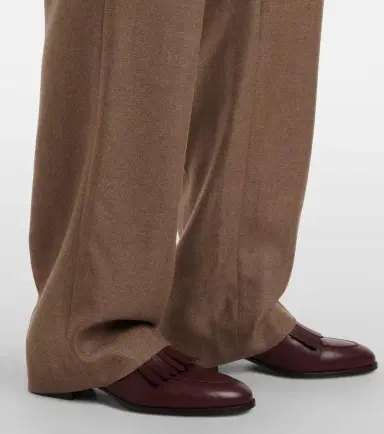 Loro Piana Chad pleated cashmere and silk wide-leg pants | Thumbnail 4 Loro Piana Chad pleated cashmere and silk wide-leg pants | Thumbnail 4