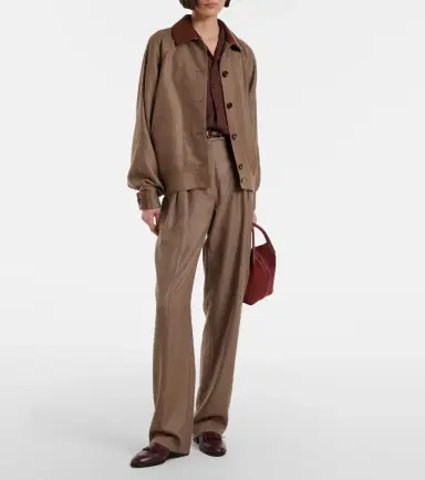 Loro Piana Chad pleated cashmere and silk wide-leg pants | Thumbnail 6 Loro Piana Chad pleated cashmere and silk wide-leg pants | Thumbnail 6