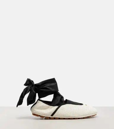 Valentino Garavani Rythmika perforated leather ballet flats | Thumbnail 3 Valentino Garavani Rythmika perforated leather ballet flats | Thumbnail 3