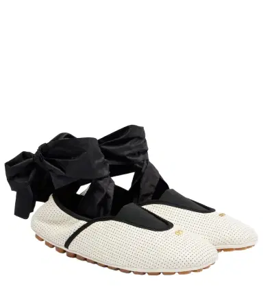 Valentino Garavani Rythmika perforated leather ballet flats | Thumbnail 1 Valentino Garavani Rythmika perforated leather ballet flats | Thumbnail 1