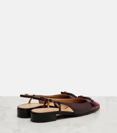 Valentino Garavani Valet Du Roi leather slingback ballet flats | Thumbnail 2 Valentino Garavani Valet Du Roi leather slingback ballet flats | Thumbnail 2