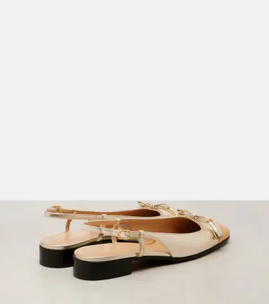 Valentino Garavani Valet Du Roi leather slingback flats | Thumbnail 4 Valentino Garavani Valet Du Roi leather slingback flats | Thumbnail 4