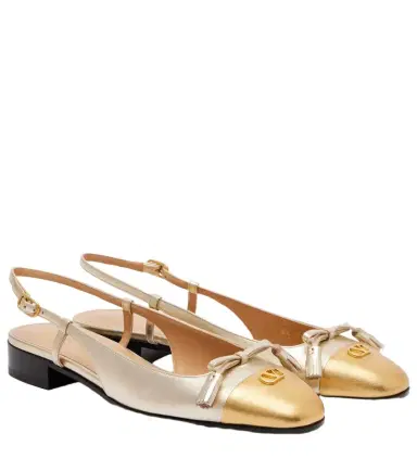 Valentino Garavani Valet Du Roi leather slingback flats | Thumbnail 1 Valentino Garavani Valet Du Roi leather slingback flats | Thumbnail 1