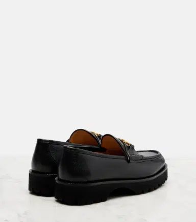 Valentino Garavani VLogo leather platform loafers | Thumbnail 4 Valentino Garavani VLogo leather platform loafers | Thumbnail 4