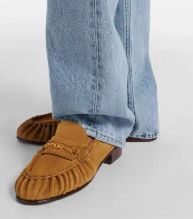 Valentino Garavani VLogo suede loafers | Thumbnail 5 Valentino Garavani VLogo suede loafers | Thumbnail 5