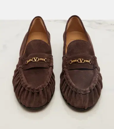 Valentino Garavani VLogo suede loafers | Thumbnail 3 Valentino Garavani VLogo suede loafers | Thumbnail 3