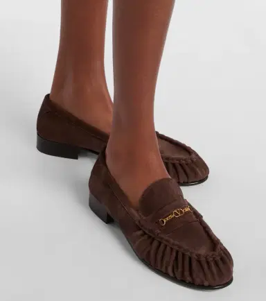Valentino Garavani VLogo suede loafers | Thumbnail 5 Valentino Garavani VLogo suede loafers | Thumbnail 5