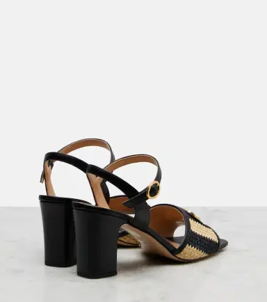 Valentino Garavani VLogo crochet leather sandals | Thumbnail 4 Valentino Garavani VLogo crochet leather sandals | Thumbnail 4
