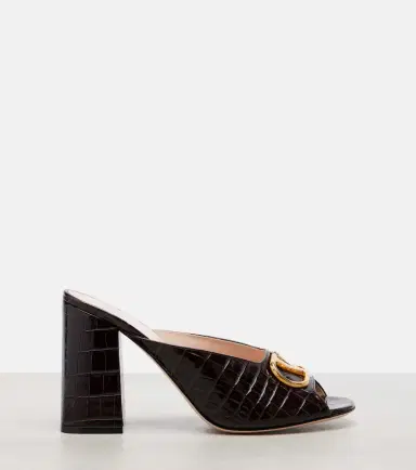 Valentino Garavani VLogo 95 croc-effect leather mules | Thumbnail 2 Valentino Garavani VLogo 95 croc-effect leather mules | Thumbnail 2