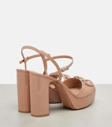 Valentino Garavani VLogo 115 patent leather platform sandals | Thumbnail 2 Valentino Garavani VLogo 115 patent leather platform sandals | Thumbnail 2
