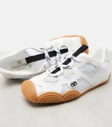 Valentino Garavani Amphibia suede-trimmed sneakers | Thumbnail 3 Valentino Garavani Amphibia suede-trimmed sneakers | Thumbnail 3