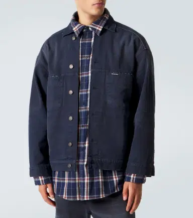 Balenciaga Checked layered denim jacket | Thumbnail 2 Balenciaga Checked layered denim jacket | Thumbnail 2
