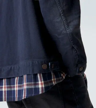 Balenciaga Checked layered denim jacket | Thumbnail 6 Balenciaga Checked layered denim jacket | Thumbnail 6