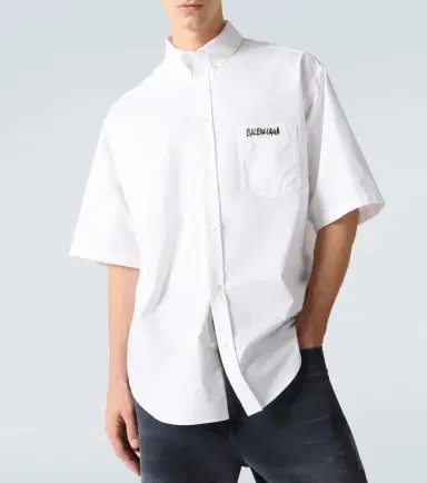 Balenciaga Masking Tape cotton poplin shirt | Thumbnail 2 Balenciaga Masking Tape cotton poplin shirt | Thumbnail 2