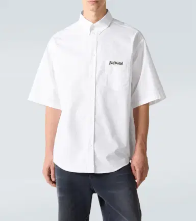 Balenciaga Masking Tape cotton poplin shirt | Thumbnail 3 Balenciaga Masking Tape cotton poplin shirt | Thumbnail 3