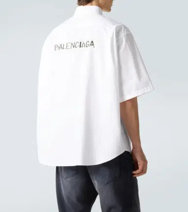 Balenciaga Masking Tape cotton poplin shirt | Thumbnail 6 Balenciaga Masking Tape cotton poplin shirt | Thumbnail 6