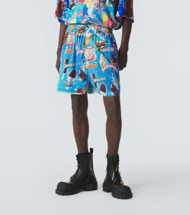 Balenciaga Printed satin shorts | Thumbnail 2 Balenciaga Printed satin shorts | Thumbnail 2