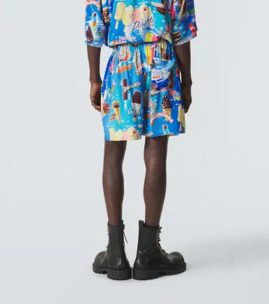 Balenciaga Printed satin shorts | Thumbnail 4 Balenciaga Printed satin shorts | Thumbnail 4