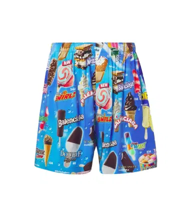 Balenciaga Printed satin shorts | Thumbnail 1 Balenciaga Printed satin shorts | Thumbnail 1
