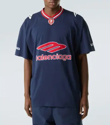 Balenciaga Logo oversized cotton jersey T-shirt | Thumbnail 4 Balenciaga Logo oversized cotton jersey T-shirt | Thumbnail 4