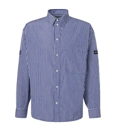 Balenciaga Striped cotton-blend poplin shirt | Thumbnail 1 Balenciaga Striped cotton-blend poplin shirt | Thumbnail 1