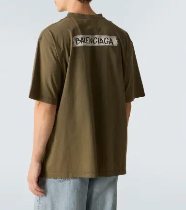 Balenciaga Logo cotton jersey T-shirt | Thumbnail 2 Balenciaga Logo cotton jersey T-shirt | Thumbnail 2