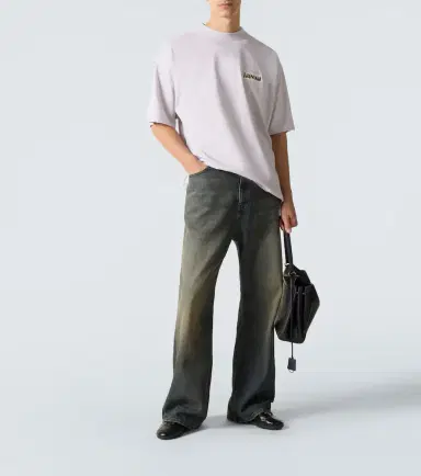 Balenciaga Logo cotton jersey T-shirt | Thumbnail 4 Balenciaga Logo cotton jersey T-shirt | Thumbnail 4