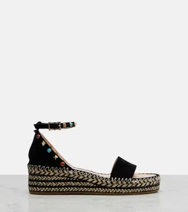 Valentino Garavani Rockstud suede espadrille sandals | Thumbnail 2 Valentino Garavani Rockstud suede espadrille sandals | Thumbnail 2