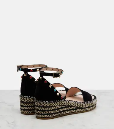 Valentino Garavani Rockstud suede espadrille sandals | Thumbnail 3 Valentino Garavani Rockstud suede espadrille sandals | Thumbnail 3