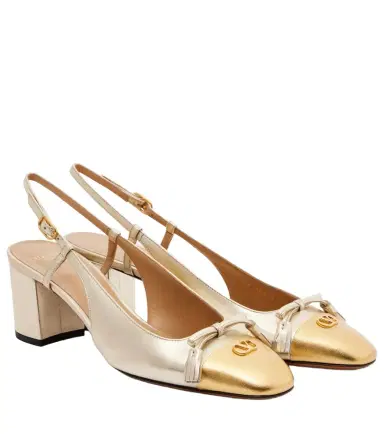 Valentino Garavani Valet Du Roi 60 leather slingback pumps | Thumbnail 1 Valentino Garavani Valet Du Roi 60 leather slingback pumps | Thumbnail 1