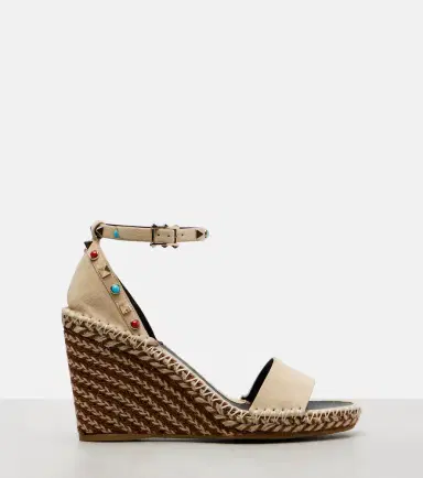 Valentino Garavani Rockstud 105 suede espadrille wedges | Thumbnail 4 Valentino Garavani Rockstud 105 suede espadrille wedges | Thumbnail 4