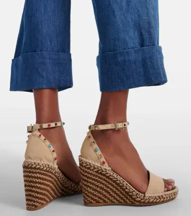Valentino Garavani Rockstud 105 suede espadrille wedges | Thumbnail 6 Valentino Garavani Rockstud 105 suede espadrille wedges | Thumbnail 6