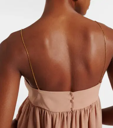 Chloé Chloé Gathered silk top | Thumbnail 7 Chloé Chloé Gathered silk top | Thumbnail 7