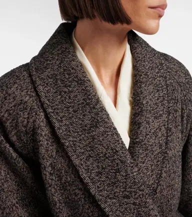 Chloé Chloé Herringbone peplum wool-blend coat | Thumbnail 5 Chloé Chloé Herringbone peplum wool-blend coat | Thumbnail 5