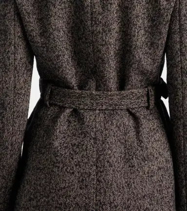Chloé Chloé Belted herringbone wool-blend coat | Thumbnail 4 Chloé Chloé Belted herringbone wool-blend coat | Thumbnail 4
