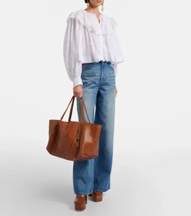 Chloé Chloé Lace-trimmed cotton voile blouse | Thumbnail 4 Chloé Chloé Lace-trimmed cotton voile blouse | Thumbnail 4