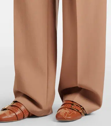 Chloé Chloé Virgin wool gabardine wide-leg pants | Thumbnail 6 Chloé Chloé Virgin wool gabardine wide-leg pants | Thumbnail 6