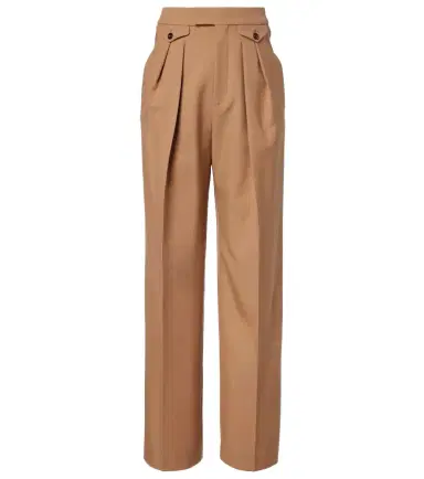 Chloé Chloé Virgin wool gabardine wide-leg pants | Thumbnail 1 Chloé Chloé Virgin wool gabardine wide-leg pants | Thumbnail 1