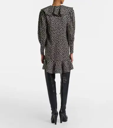 Chloé Chloé Polka-dot silk jacquard minidress | Thumbnail 2 Chloé Chloé Polka-dot silk jacquard minidress | Thumbnail 2