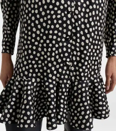 Chloé Chloé Polka-dot silk jacquard minidress | Thumbnail 4 Chloé Chloé Polka-dot silk jacquard minidress | Thumbnail 4