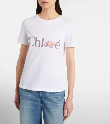 Chloé Chloé Logo cotton jersey T-shirt | Thumbnail 2 Chloé Chloé Logo cotton jersey T-shirt | Thumbnail 2