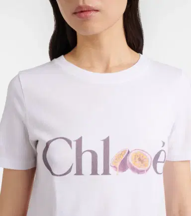 Chloé Chloé Logo cotton jersey T-shirt | Thumbnail 5 Chloé Chloé Logo cotton jersey T-shirt | Thumbnail 5